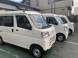 車両貸出制度あり！
車両の持ち込みもできますよ◎
お家から荷物のある倉庫まで、
直行直帰も可能です♪