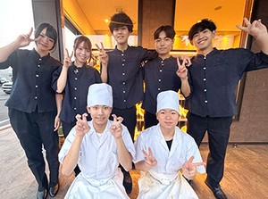 友達との応募も大歓迎！
癒し系＆楽しいスタッフが多数☆
新しい友達もGETできます♪