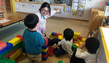 昔、楽しんだ懐かしい遊びを
子どもたちと一緒に…★
子ども好きの方にピッタリなお仕事です＊