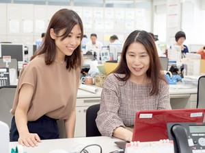 ☆大手だからこその充実サポート！☆
研修やサポート体制は万全♪
未経験からやブランク明けから"正社員"になるチャンスも◎