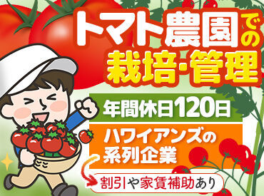 "日勤のみ"のお仕事なので
生活リズムも安定◎
【年間休日120日】休みもバッチリ！