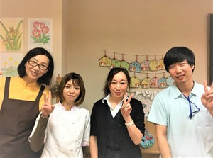 【職場見学OK★】
生活スタイルに合わせて勤務時間も相談可◎
「久しぶりのお仕事だから最初は午前中だけで」など調整できます！