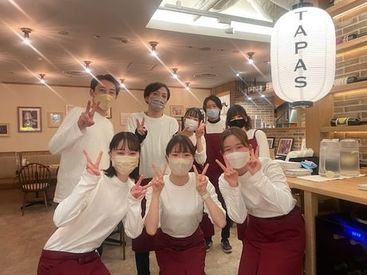 《福岡パルコ新館B2F》通勤ラクラク♪
お昼は洋麺屋、夜はイタリアンバルのような
違った雰囲気を楽しめるお店♪