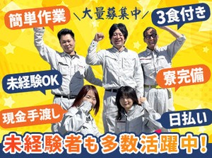 日払い&手渡しOKだから、
頑張った分だけ即お給料GETできるのが魅力♪
未経験からできるお仕事ばかりなので
ご安心ください◎