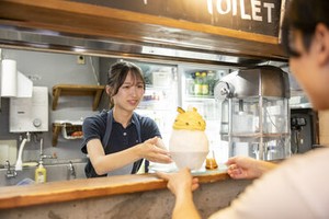 オリジナルかき氷が大人気◎
ボリューム満点のかき氷はSNS映えも抜群！