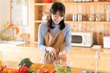 一般的な家事をお任せ♪
週0～OKなので
働き方はイロイロ★
自分の予定を優先できるのも魅力なんです◎