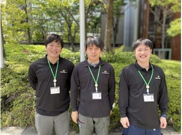 現場までは【直行直帰】【事務所に集合して車移動】どちらでもOK！
だから『道がわからない…』なんて心配は不要です♪
