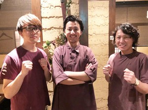 未経験の方も大歓迎です！
丁寧な研修＆先輩がイチからしっかりとサポートします☆
まずはお店に来てみませんか♪