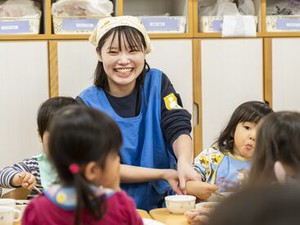 勤務時間や曜日の調整OK！
未経験でも、ブランクがあっても『子どもが好き！』
その気持ちがあれば大丈夫◎