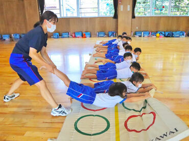 ＼得意なスポーツを担当できます！／
子どもたちの"達成感にあふれた笑顔"が嬉しい♪
※画像はイメージです。