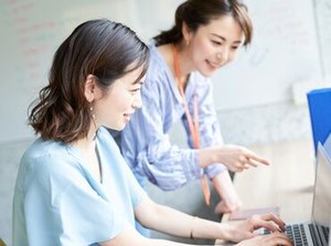 事前の研修や先輩のフォローなど
サポート体制が充実しています◎
わからないことはすぐに聞ける環境です♪