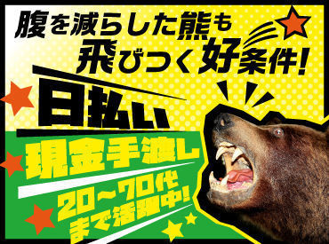 年齢や経験は問いません！
お仕事中も{こまめな休憩}あり!
力仕事もないので、誰でもすぐに始められますよ♪