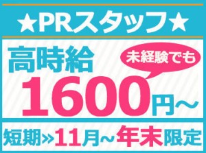 期間限定の大募集♪
土日祝のみの勤務も大歓迎◎大募集中の今がチャンス★