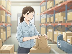 ＼ピッキングって何するの？／
バーコードを機械で読み取ってカゴへ！
先輩もすぐそばにいるので困った時も安心☆