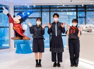 ＼出勤するたびにワクワクする／
ディズニーが好き！キャラクターが好き！
そんな方からのご応募お待ちしております♪