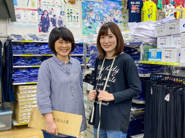 〇●品揃えがスゴイ●〇
衣服やキャラクター商品、コスメ、
日用雑貨など
幅広い商品が揃っているから
飽きずに楽しく働けます♪