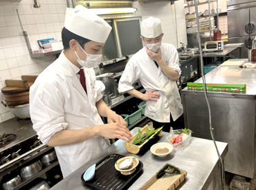 月1回試食会あり♪普段なかなか食べられない料理を食べることができますよ◎
グルメな方にもオススメです☆