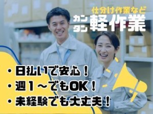 年齢不問！日払いOK★未経験でもカンタンなお仕事！