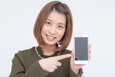 皆さんが普段使っている
スマートフォンを扱います！
簡単操作なので、未経験でも大丈夫！
※画像はイメージです