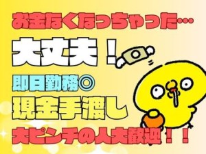 ＼現金手渡しって珍しいんですよ！／
年齢不問！未経験でもカンタンなお仕事！
サクッと稼げる♪