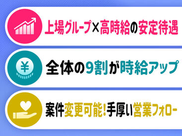 応募後は、お電話にてお仕事のご紹介が可能です♪
気楽な気持ちでご応募下さい！