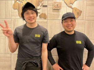 できることが増えればどんどん昇格◎
やる気や人柄重視で採用★
飲食未経験・正社員デビュー大歓迎♪