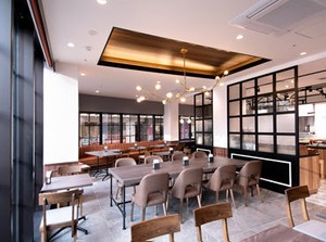 お客様のご案内や配膳・片付け、
調理のお手伝いをお願いします。