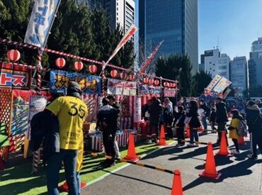 「縁日」「お仕事体験」「ワークショップ」「恐竜イベント」ｅｔｃ
多彩なコンテンツのイベントに関われます★